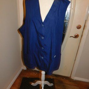 navy blue scrub vest  hardly worn